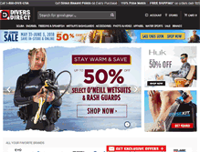 Tablet Screenshot of diversdirect.com